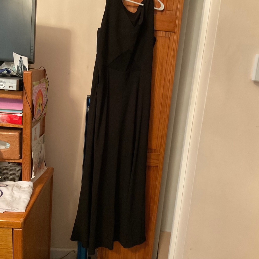 Alex evenings, beautiful, black, sleeveless gown, size 14, new with tags